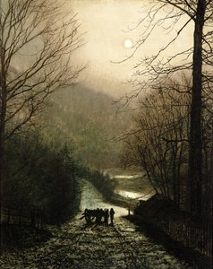 Le chariot de bois - John Atkinson Grimshaw
